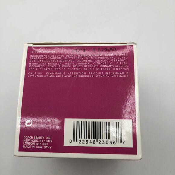 Coach Poppy EDP 3.4 fl oz Perfume Fragrance NIB Sprayed once - Picture 3 of 5